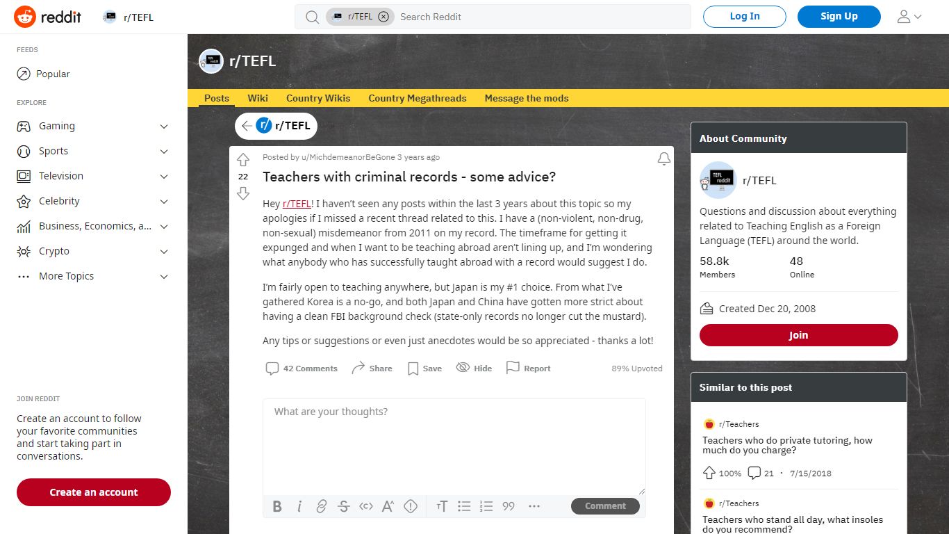 Teachers with criminal records - some advice? : TEFL - reddit